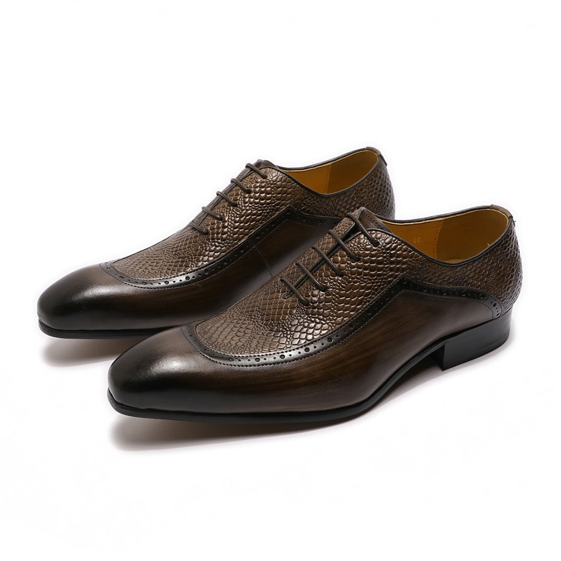 Men's Pointed Toe Leather Dress Shoes Dsers