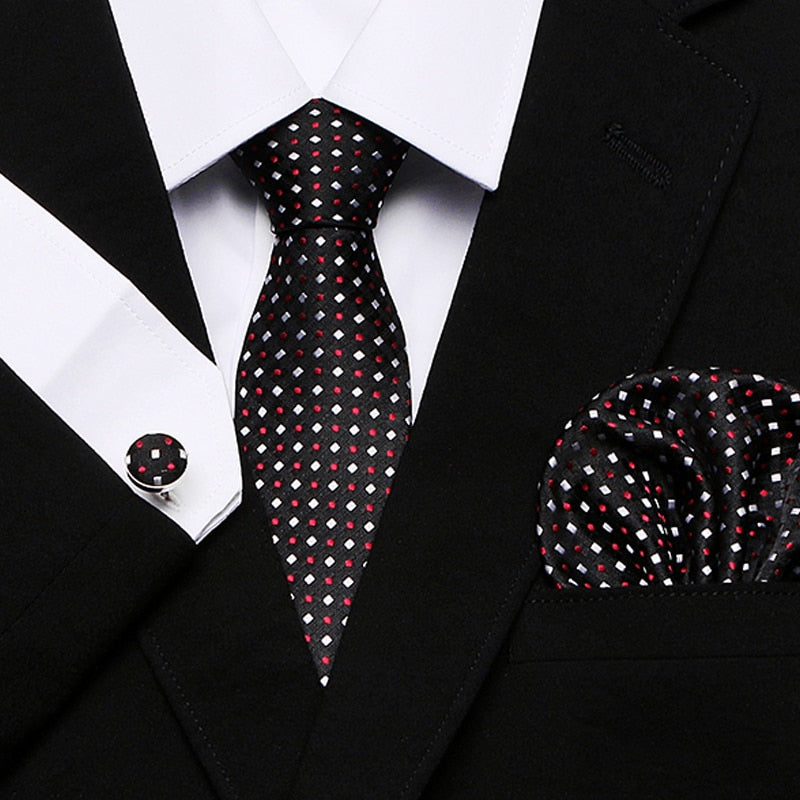 Men's Business Tie and Handkerchief Sets Dsers