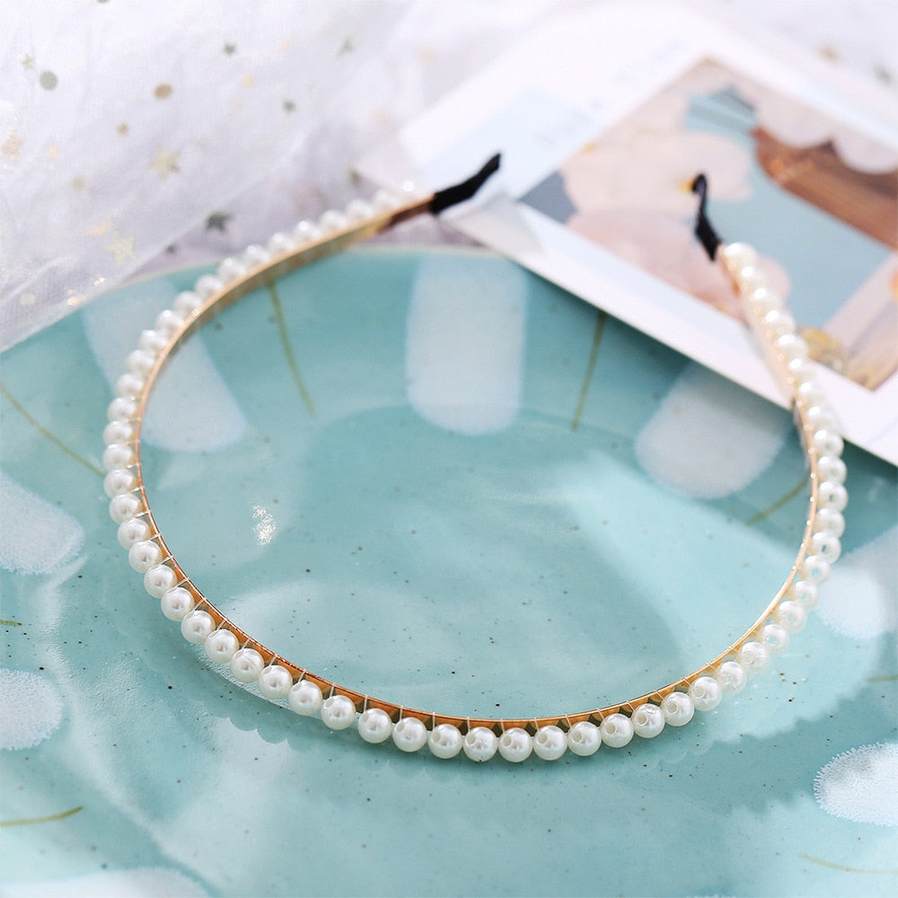 Women's Faux Pearl Headbands Dsers