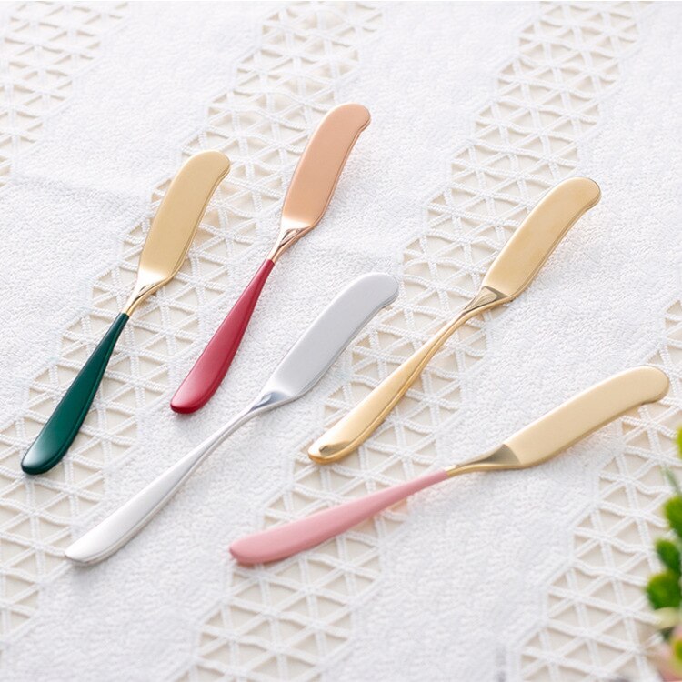 Stainless Steel Cheese Dessert Jam Spreaders Butter Knife Westen Cutlery Breakfast Tool Tableware Kitchen Restaurant Supplies Dsers