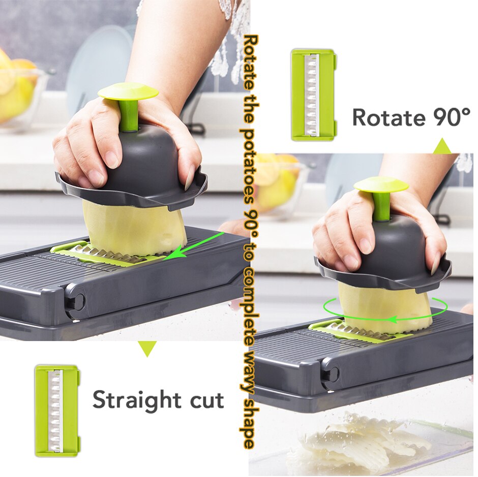 Vegetable Cutter Multifunctional Slicer Fruit  Potato Peeler Carrot Grater Kitchen accessories basket vegetable slicer Dsers