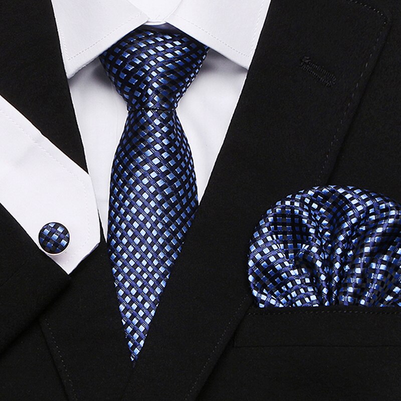 Men's Business Tie and Handkerchief Sets Dsers