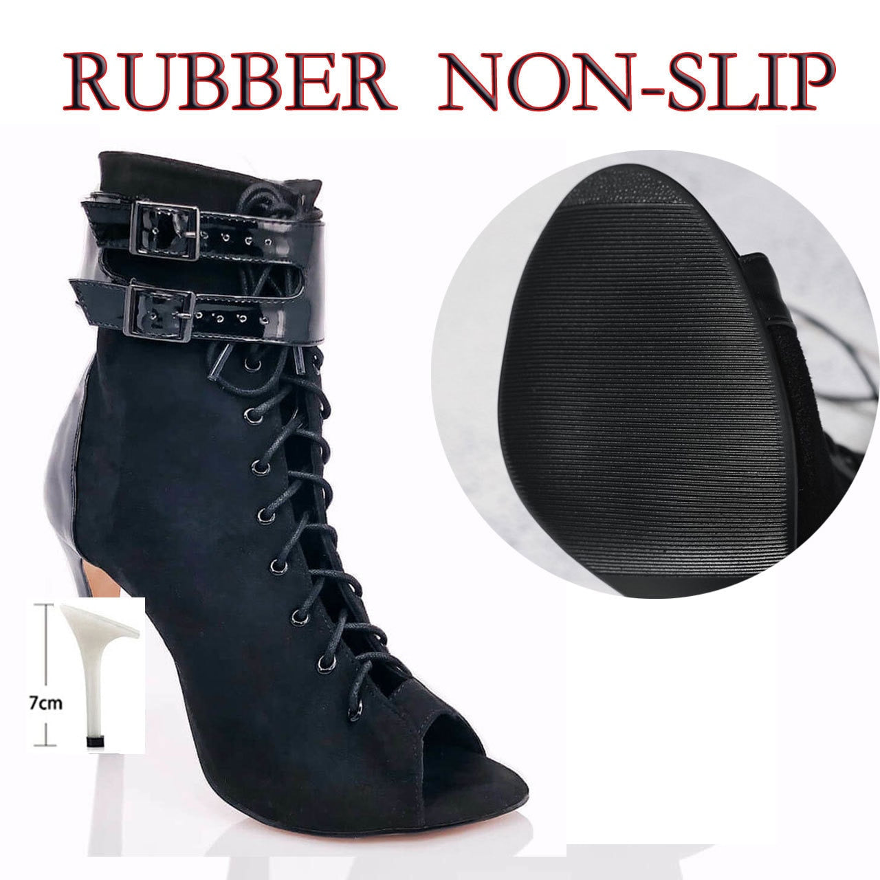 Women's Stiletto Boots with Buckles Dsers