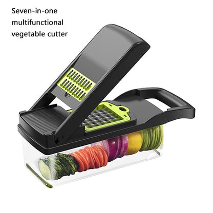 Vegetable Slicer Chopper Multifunctional Fruit Potato Carrot Peeler Grater Cutter Shredded Tool Kitchen Accessories  7 In 1 Set Dsers