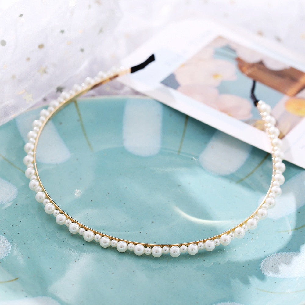 Women's Faux Pearl Headbands Dsers