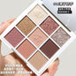 New 9 Colors Makeup Palette Eye shadow Highlighters Blusher Shading Powder Glitter Matte Silky Touch 3 IN 1 Cosmetics For Women