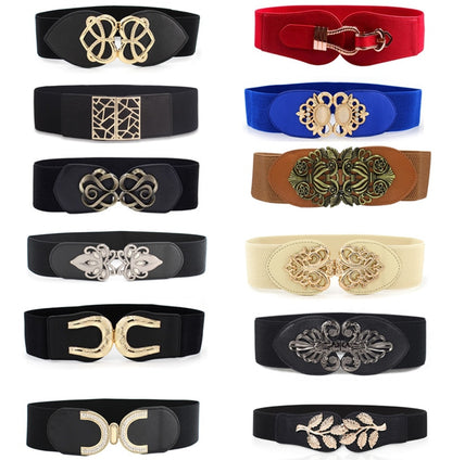 Women's Wide Elastic Fashion Belts Dsers