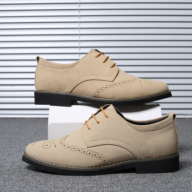 Men's Suede Leather Oxford Dress Shoes Dsers