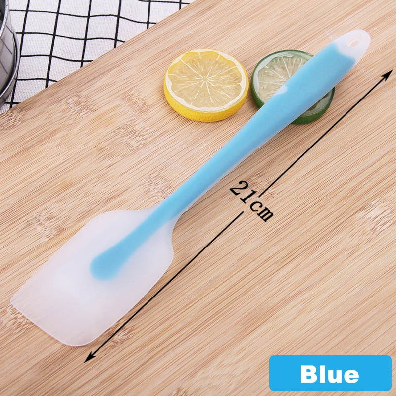 Silicone Cream Baking Scraper Non Stick Butter Spatula Cutter Chocolate Smoother Heat Resistant Kitchen Pastry Tools Scraper Dsers