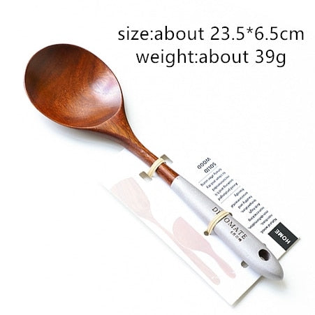 Solid Wood Cooking Tool Eco-friendly Teak Spatula Rice Scoop Environmental Protection Tableware Household Kitchen Supplies Dsers