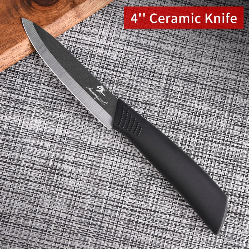 More Size Utility Ceramic Knife Black Zirconia Kitchen Fruit Knives Cooking slicing Meat Ceramic Knives With ABS Handle Dsers