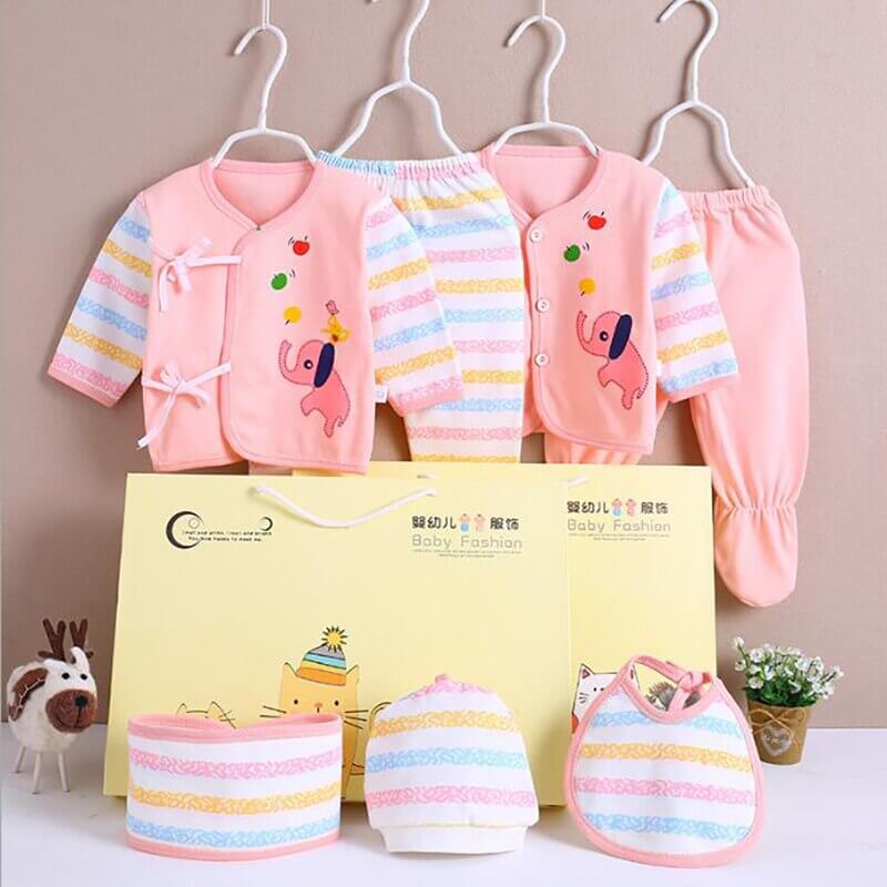 0-3M Newborn Clothing Sets for Baby Girls Boys Clothes Suits Cotton OUTFITS 7pcs/set MORE 20 STYLES DunbiBeauty, LLC