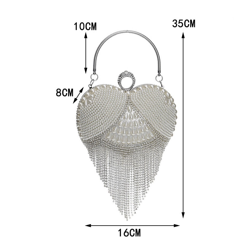 Women's Clutch Evening Bags with Tassels Dsers