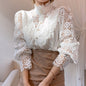 Women's Lace Blouse with Petal Sleeve Pattern Dsers