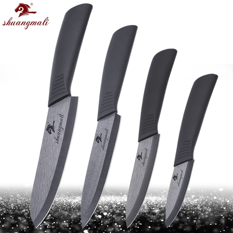 More Size Utility Ceramic Knife Black Zirconia Kitchen Fruit Knives Cooking slicing Meat Ceramic Knives With ABS Handle Dsers