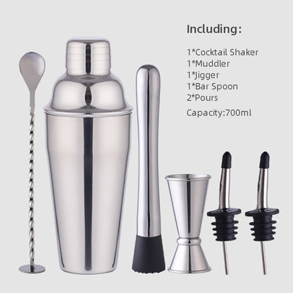 Wine Coctelera Batidora Boston Recipe Mixer Shaker Bartender Barware Kit Kitchen Bar Tools Stainless Steel Cocktail Shaker Set Dsers