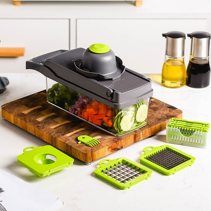 Vegetable Slicer Chopper Multifunctional Fruit Potato Carrot Peeler Grater Cutter Shredded Tool Kitchen Accessories  7 In 1 Set Dsers