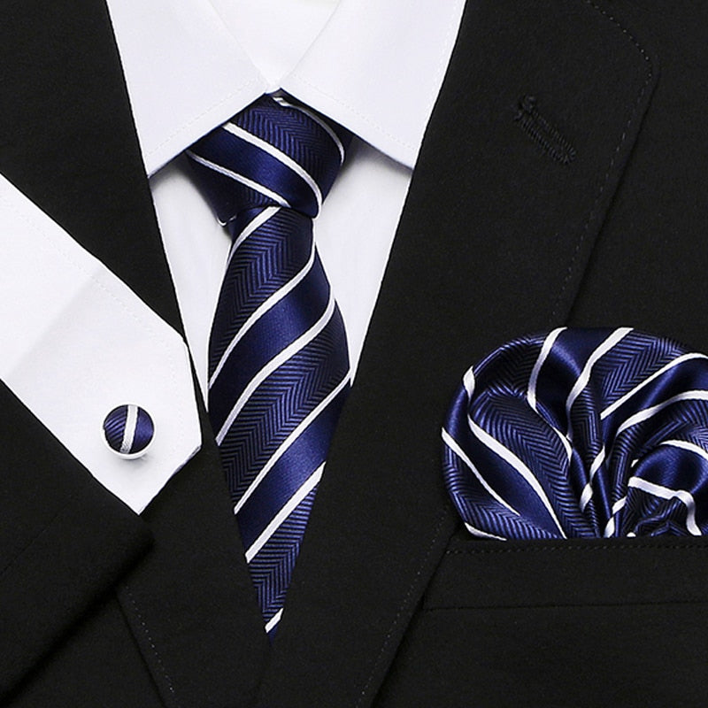 Men's Business Tie and Handkerchief Sets Dsers