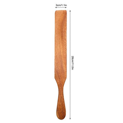 Wooden Kitchen Utensil Set, Acacia Spurtle Kitchen Sets Non-Stick Wooden Cooking Utensils Spatula Slotted Spurtle Spatula Sets Dsers