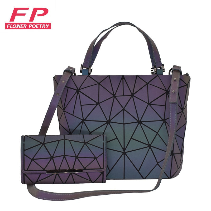 Women's Geometric Handbag and Wallet Sets Dsers