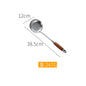 Rosewood Spatula 304 Stainless Steel Kitchenware Soup Spoon Fishing Colander Household Kitchen Utensils Frying Shovel Hot Set Dsers