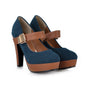 Women's Round Toe Platform Heels Dsers