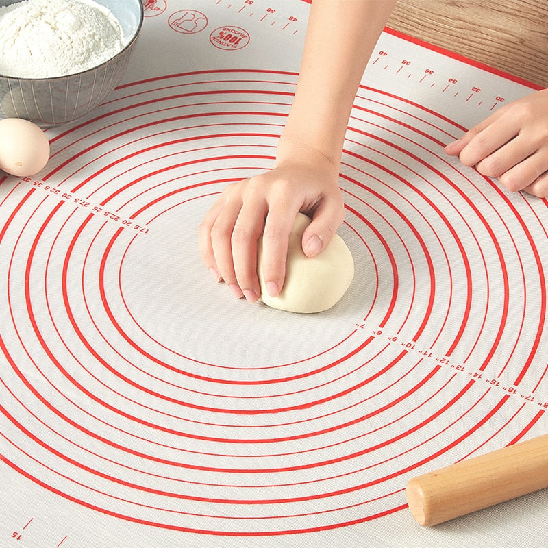 Silicone Baking Mats Sheet Pizza Dough Non-Stick Maker Holder Pastry Kitchen Gadgets Cooking Tools Utensils Bakeware Accessories Dsers