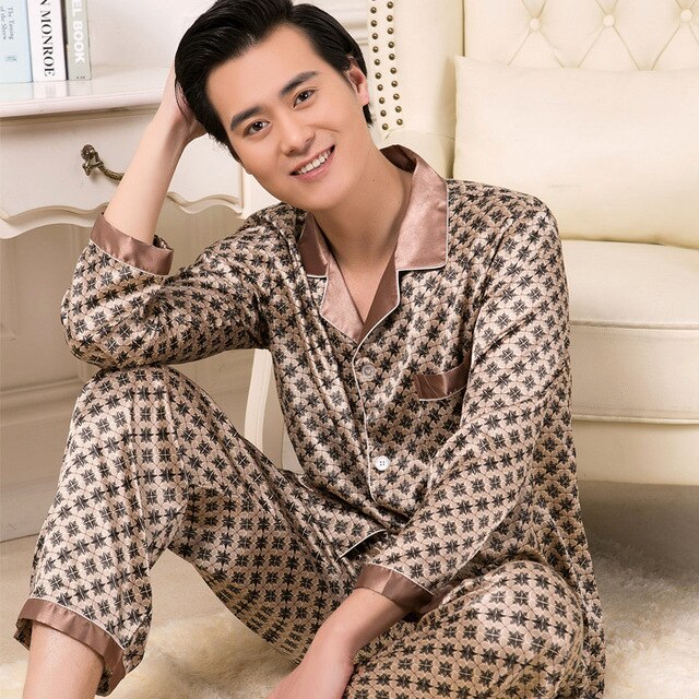 Men's Silk Pajama Sets Dsers