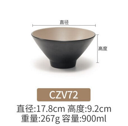 Miamine Japanese Bamboo Bowl Creative Plastic Soup Bowl Restaurant Noodle Restaurant Commercial Ramen Bowl Dsers