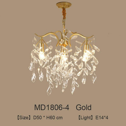 Nordic LED Crystal Chandeliers Gold Black Chandelier Luxury Lighting Kitchen Dining Living room Bedroom Lamp lustre pendente Dsers