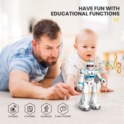 DEERC RC Robot Toy Smart Gesture Sensing Remote Control Robot Flexible Moving Great Toys Gift For 3-8 Year Old Boys Girls Kids