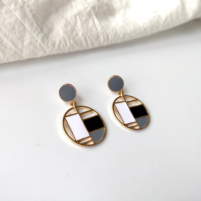 Women's Circle Geometric Earrings Dsers