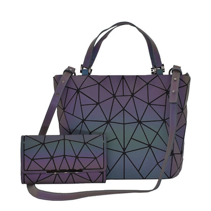 Women's Geometric Handbag and Wallet Sets Dsers