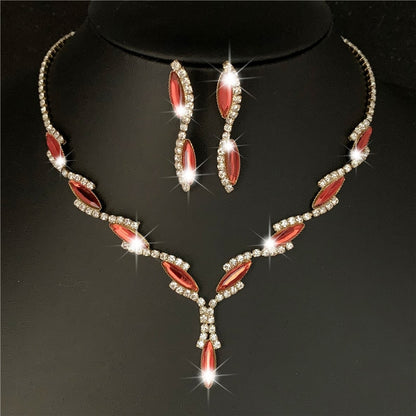 Women's Silver Plated Gemstone Jewelry Sets Dsers