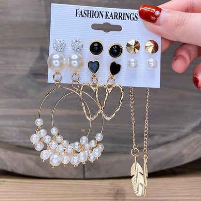 Women's Zinc Alloy Variety Earring Sets Dsers