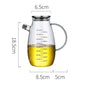 Transparent Glass Oil Bottle with Handle Scale Heat-Resistant High Borosilicate Kitchen Supplies Soy Sauce Vinegar Container Dsers