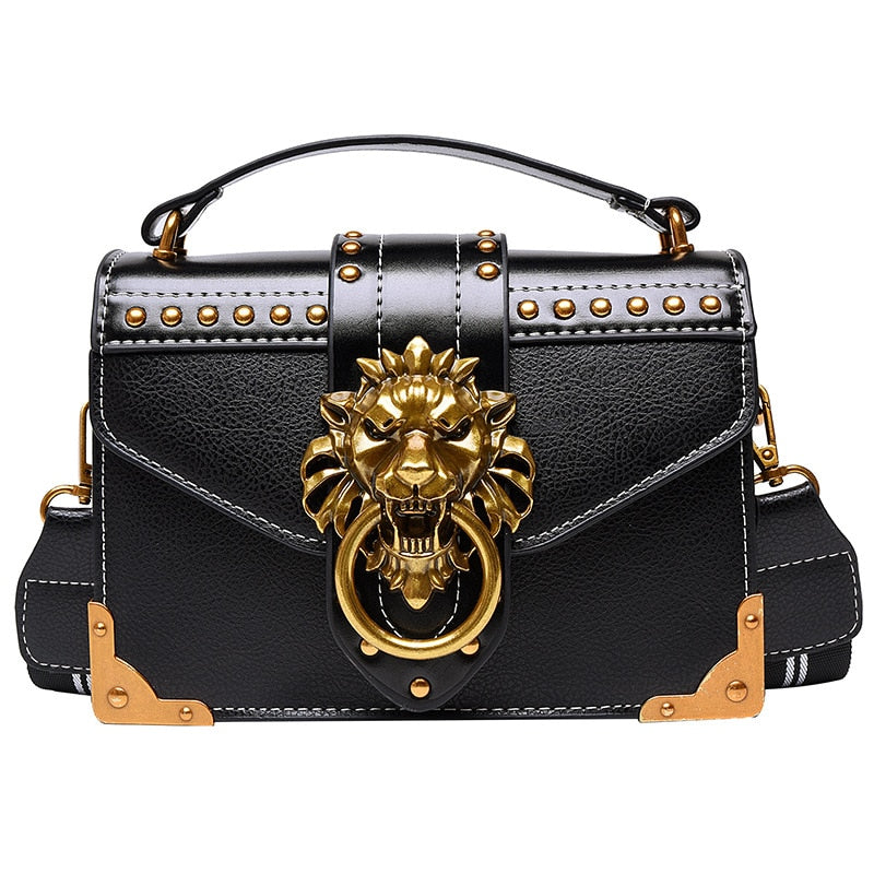 Women's Lion's Head Ring Mini Messenger Bag Dsers