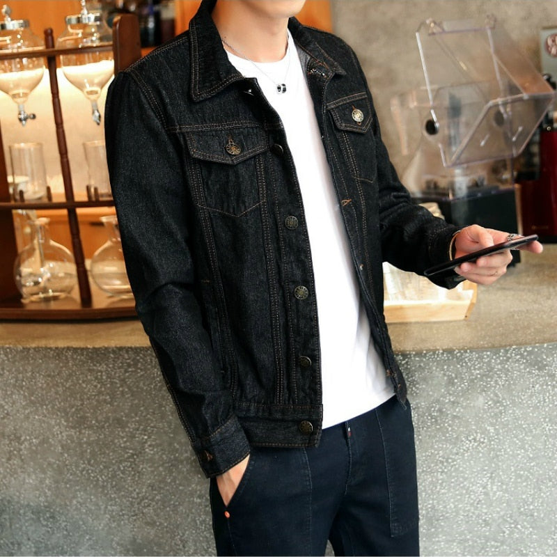 Men's Slim Fit Denim Jacket Dsers