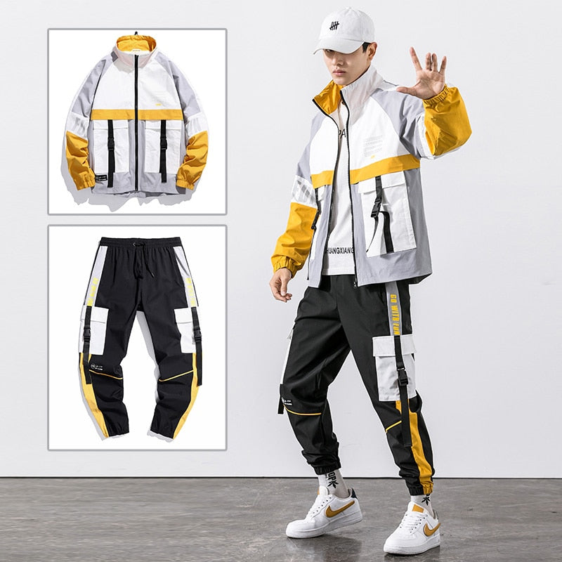 Men's 2 Piece Hip Hop Style Tracksuit Dsers