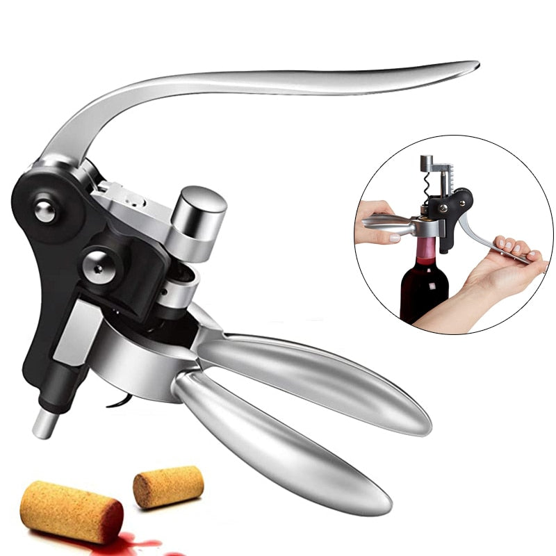 Professional Lever Red Wine Bottle Opener Set Simple Manual Wine Corkscrew Air Pump Kitchen Bar Accessories Dsers