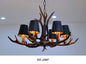 Retro Antlers LED Chandelier Table Dining Living Room Kitchen Accesories Pendant Lamp Home Decoration Interior Lighting Fixture Dsers