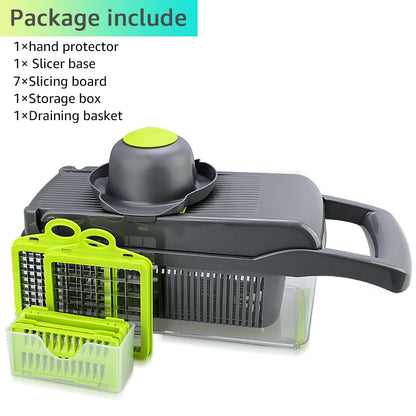 Vegetable Cutter Multifunctional Slicer Fruit  Potato Peeler Carrot Grater Kitchen accessories basket vegetable slicer Dsers