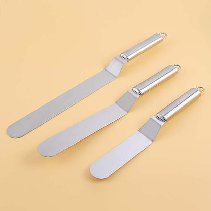 Stainless Steel DIY Cake Handle Cream Spatula Decorating Tools Baking And Pastry Cake Butter Accessories Kitchen Gadgets Dsers