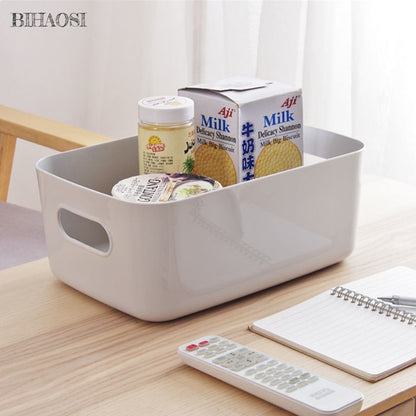 Storage Basket Student Desktop Snack Storage Box Plastic Cosmetic Storage Box Household Kitchen Sorting Box Makeup Box Dsers