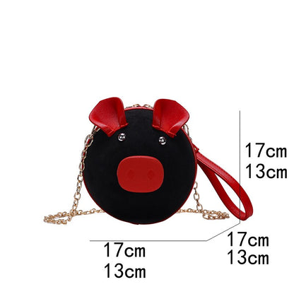 Suede Pig Harajuku Theme Shoulder Bag Dsers