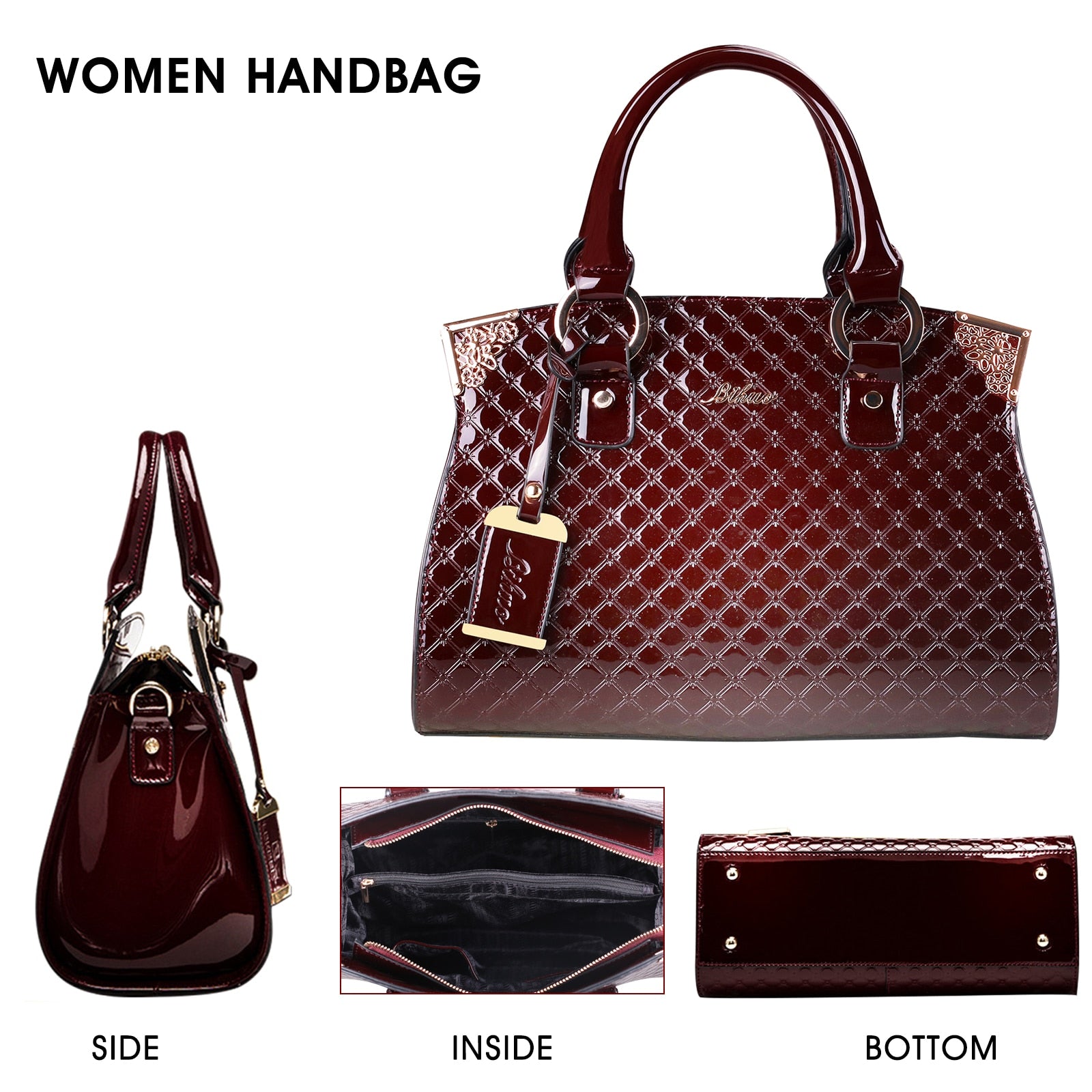 Women's PU Leather Tote Handbag Dsers