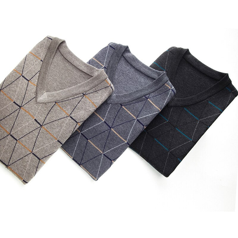 Men's V Neck Slim Fit Sweater Dsers