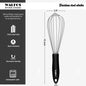 Stainless Steel Wire Whisk Manual Egg Beater Blender Milk Cream Butter Beater Kitchen Baking Cooking Utensils Accessiores Dsers