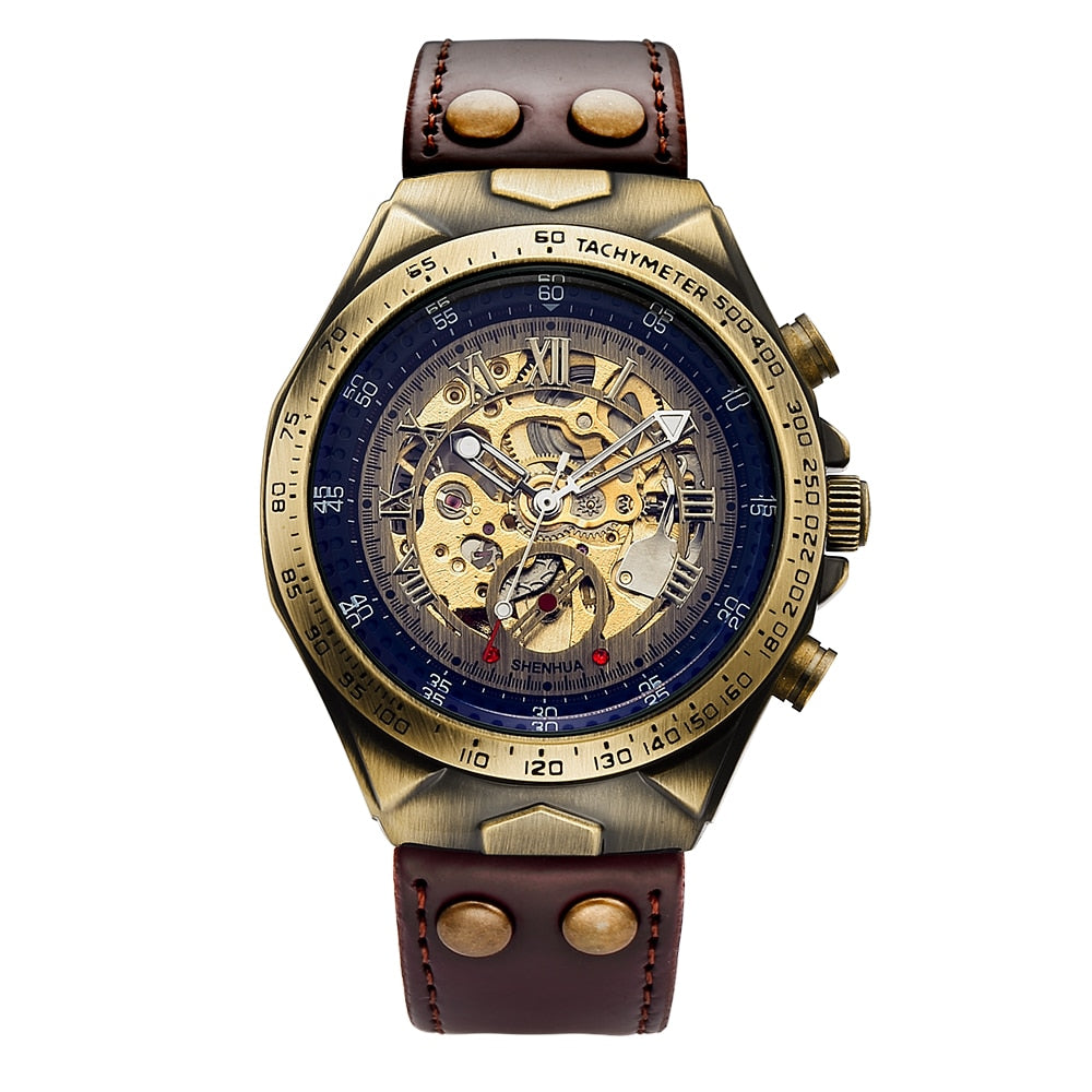 SHENHUA Men's Steampunk Wrist Watch Dsers