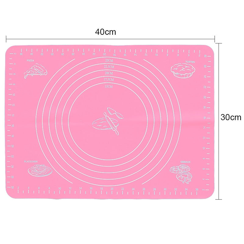 Silicone Non-Stick Rolling Mat Pastry Non-Slip Mat Kitchen Tools for Making Pastry Cakes Dsers